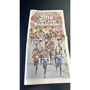 Chicago‎ Tribune 2010 Chicago Marathon Vintage Newspaper